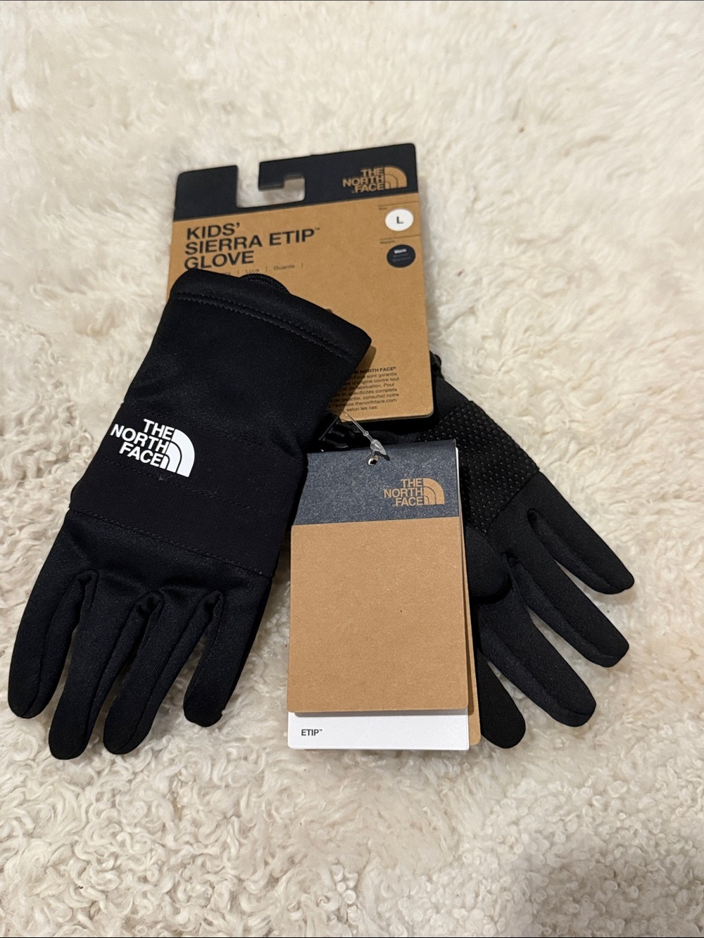 NWT The North Face Kids' Sierra ETIP Gloves - Black